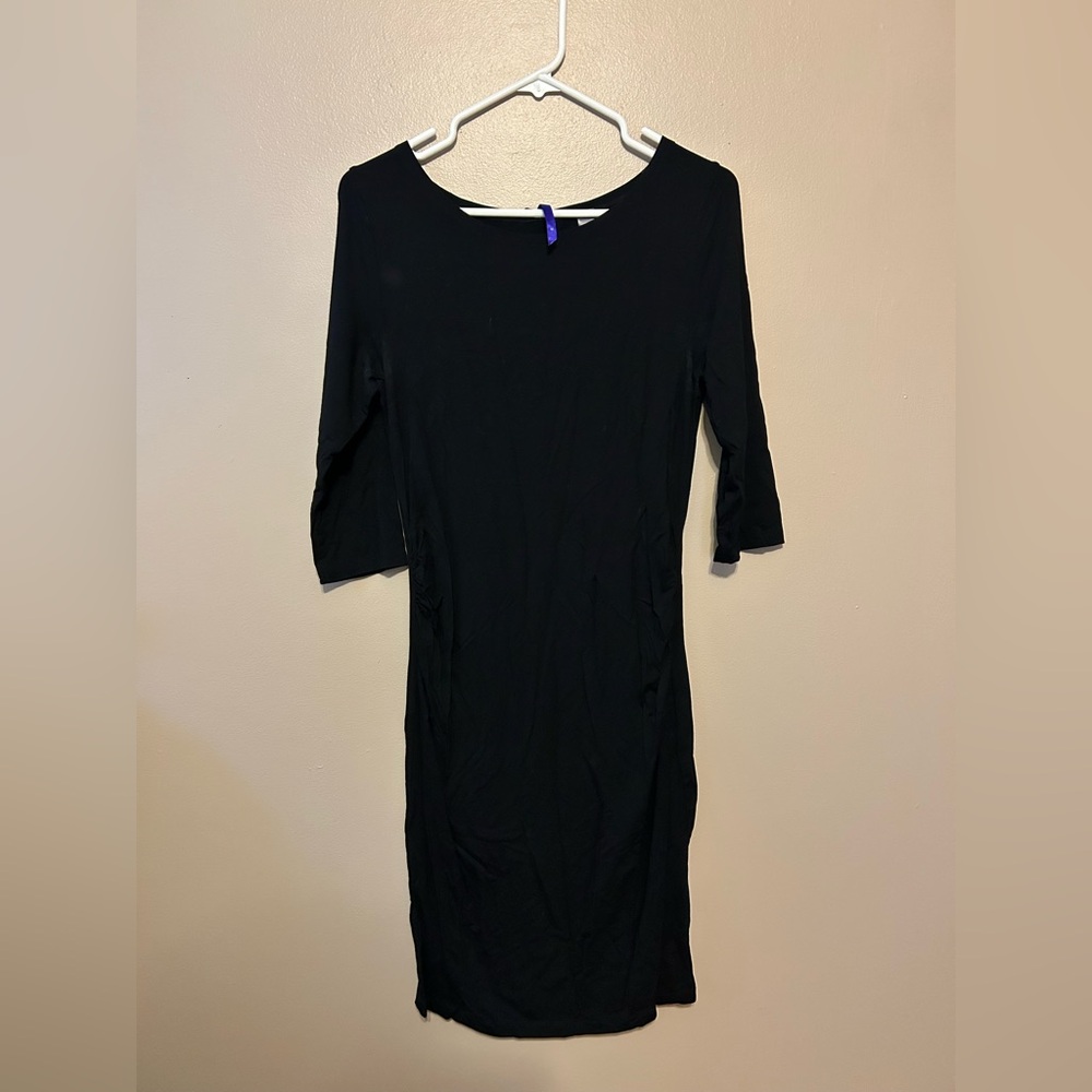 Seraphine Maternity Black Long Sleeve Dress